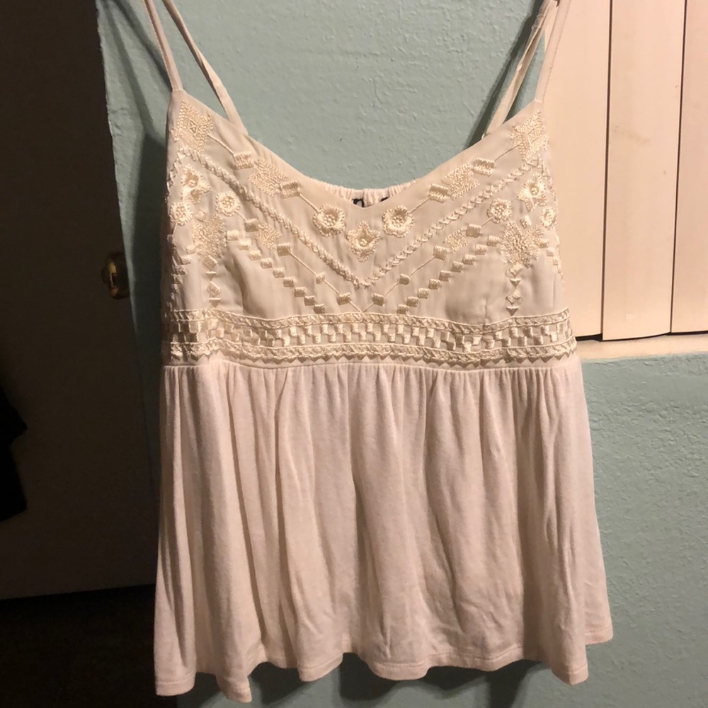 Cream color tank shirt